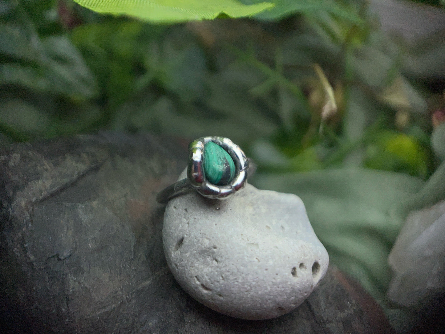 Size 3 Malachite Ring