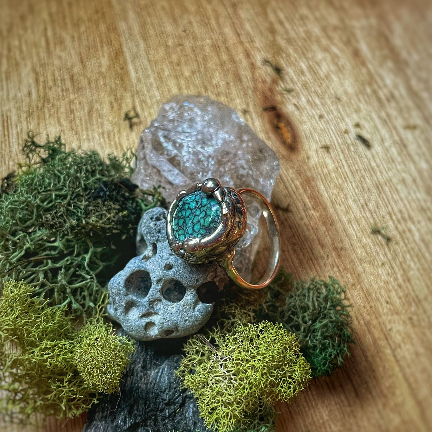 9 Turquoise Silver Ring