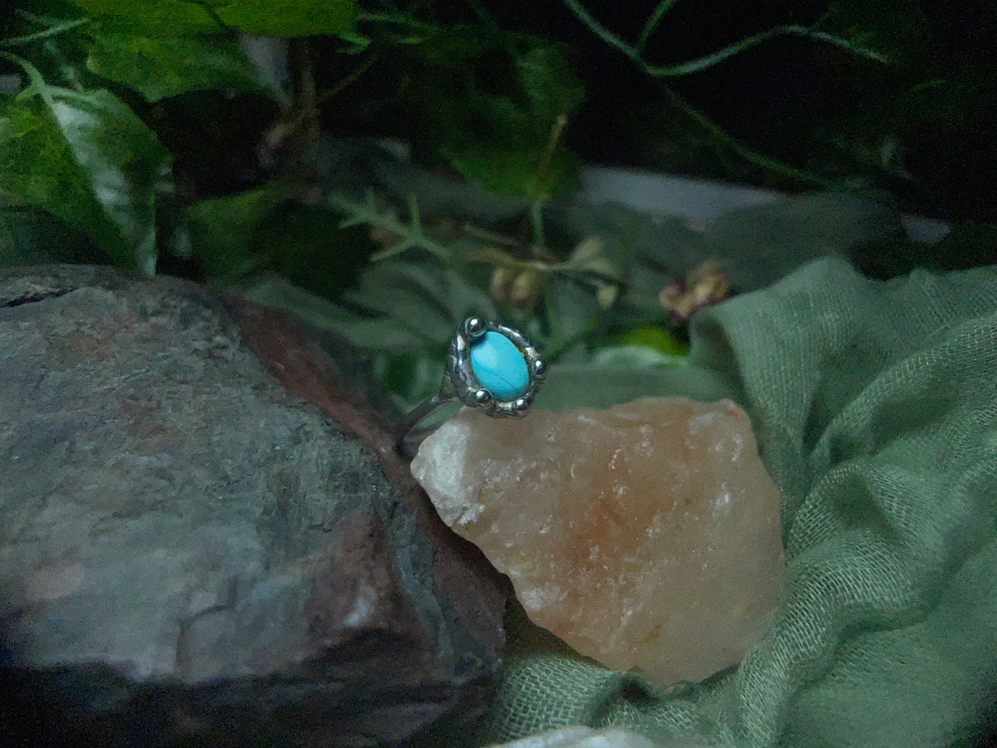 Size 7.25 Turquoise Ring