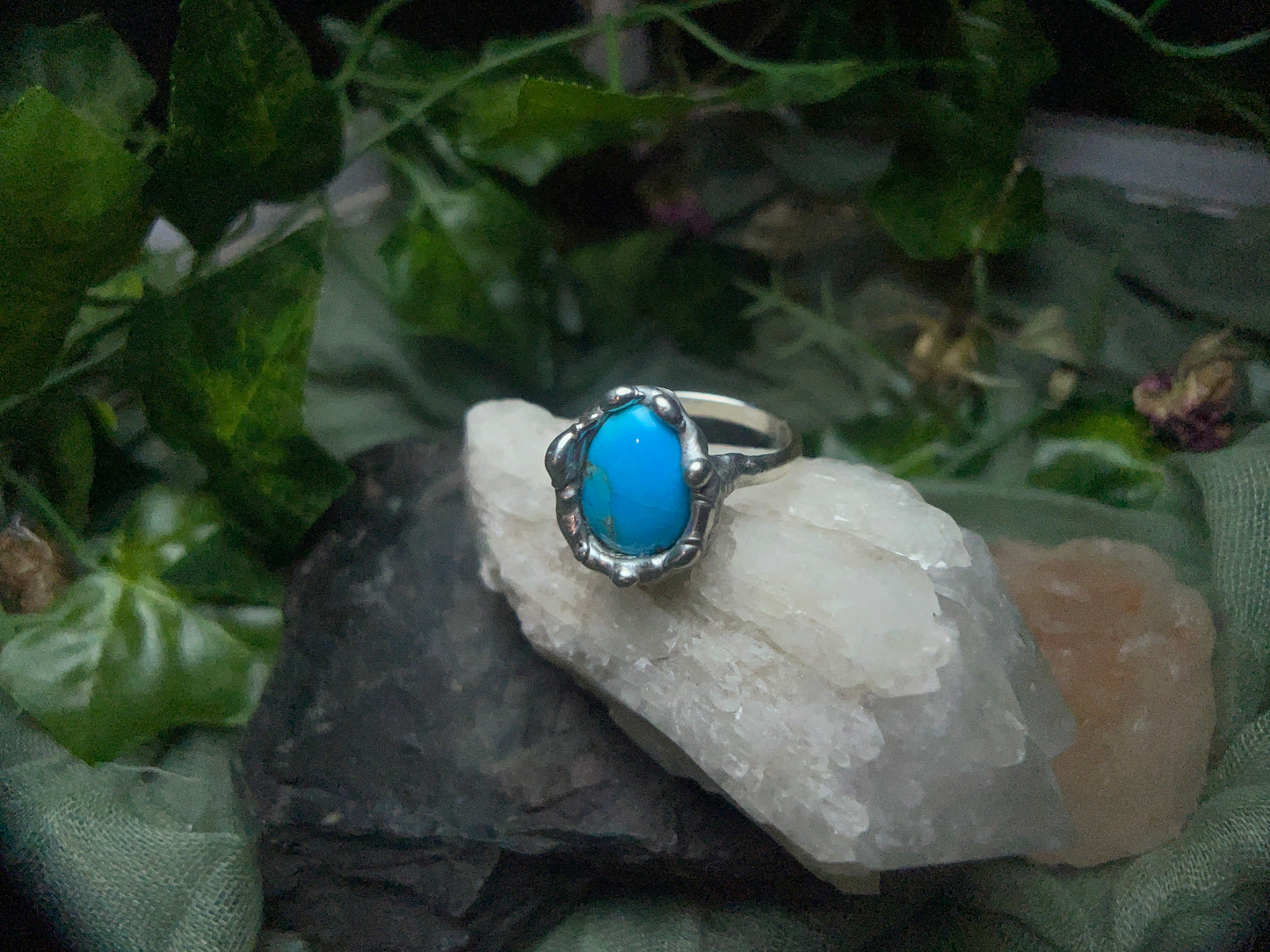 Size 8 Turquoise Ring