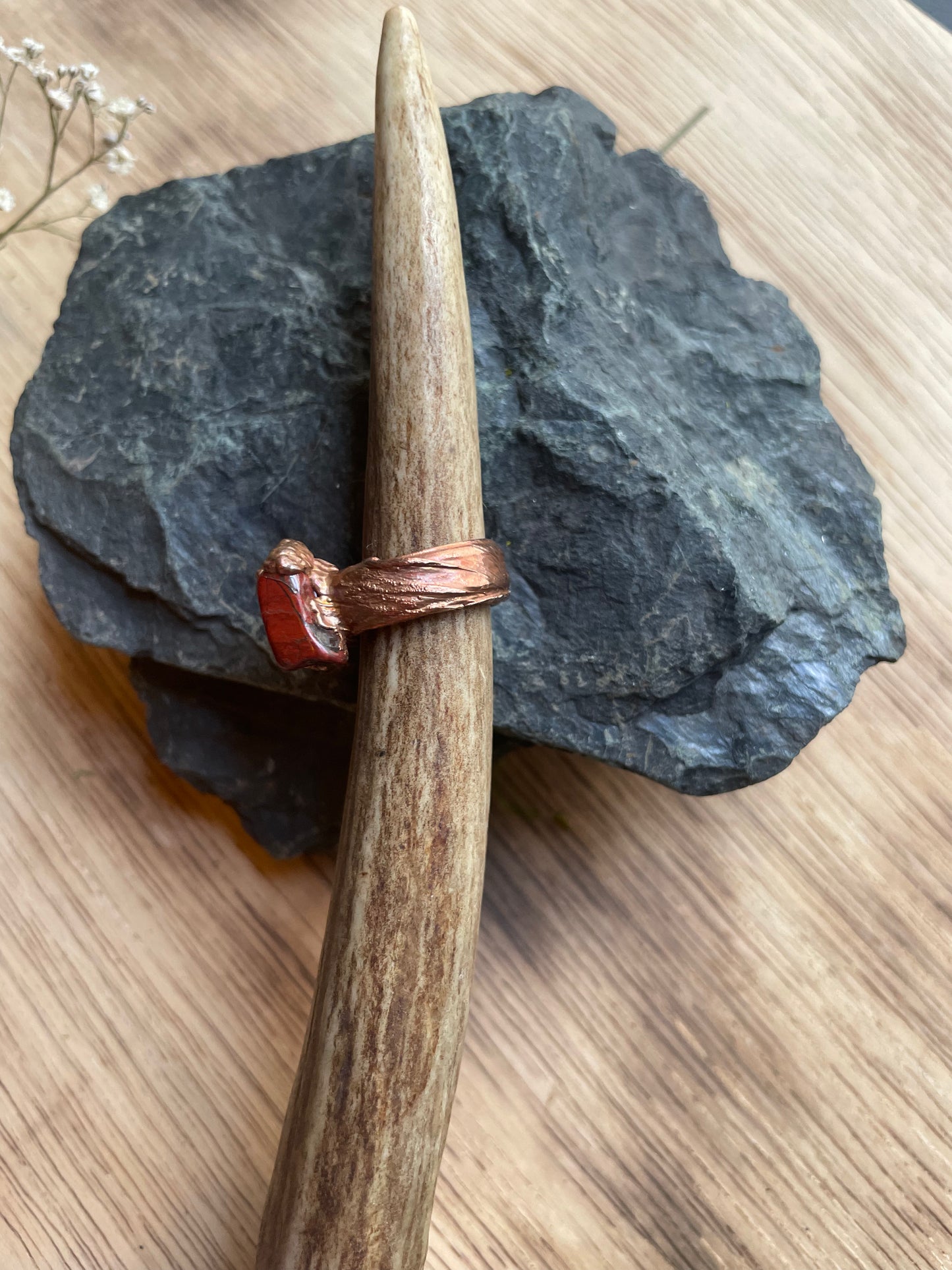 3.5 Carnelian Copper Ring