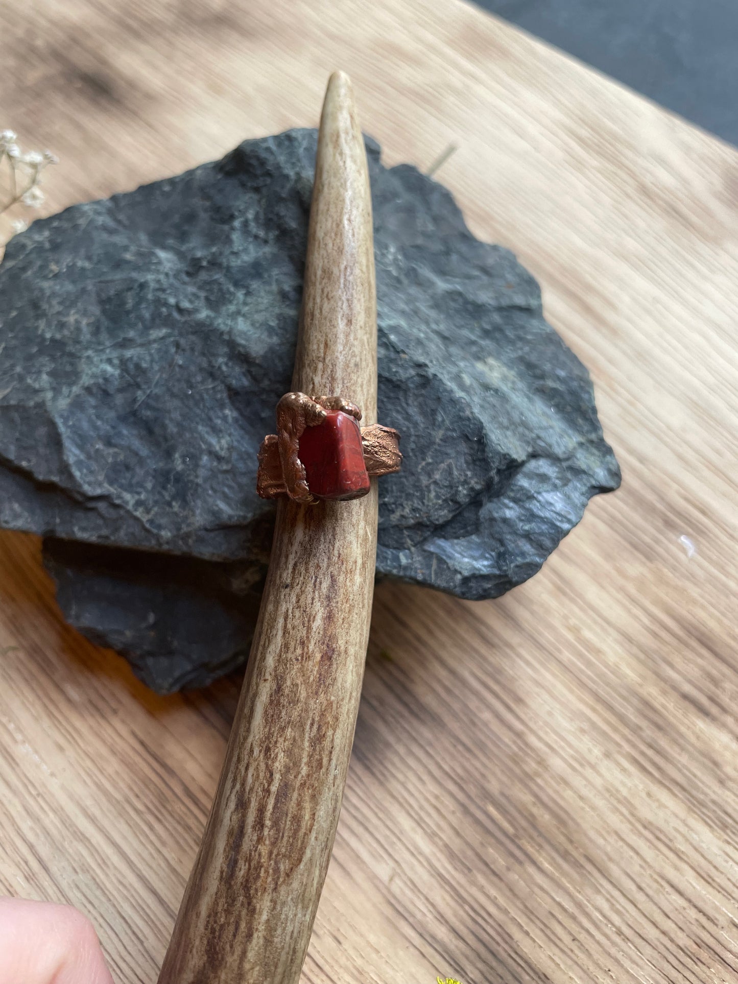 3.5 Carnelian Copper Ring