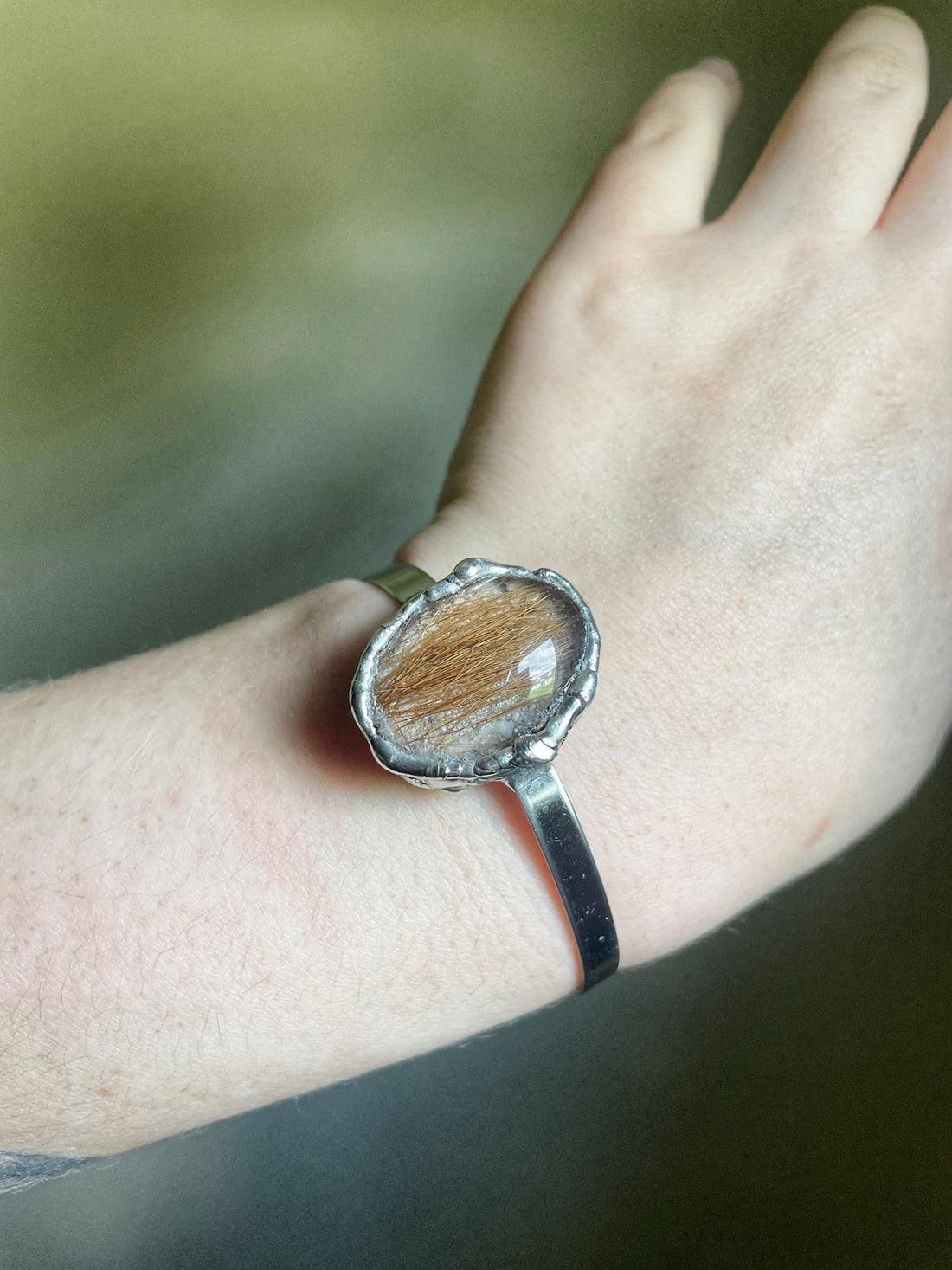 Bracelet with Ashes and Fur