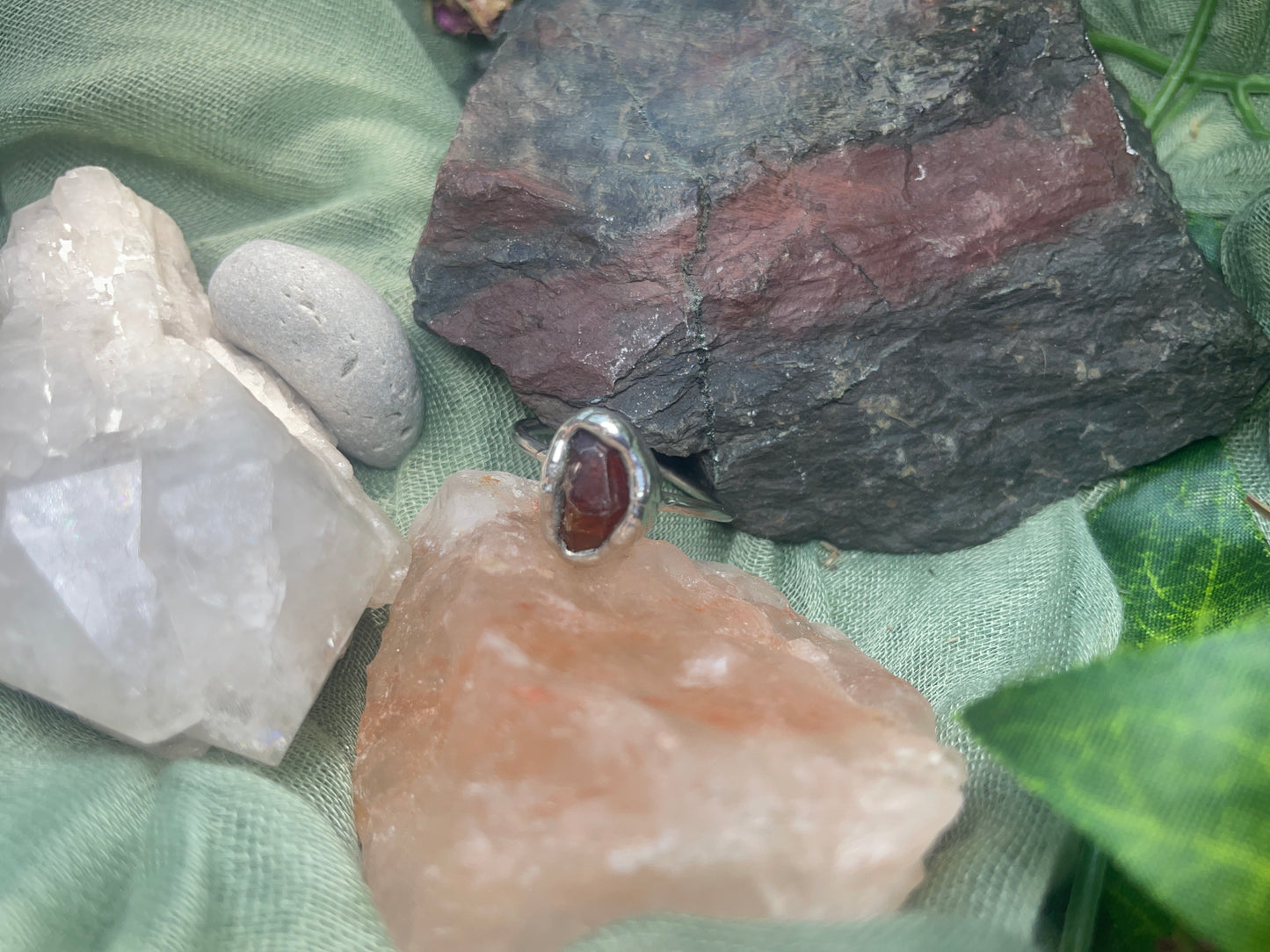 Size 10 Garnet Ring