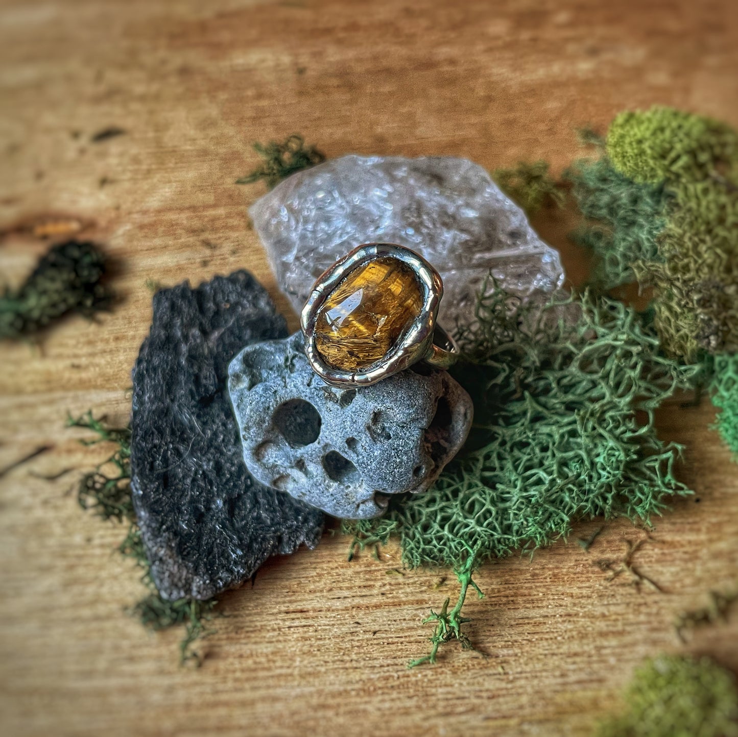 5 Tiger’s Eye Silver Ring