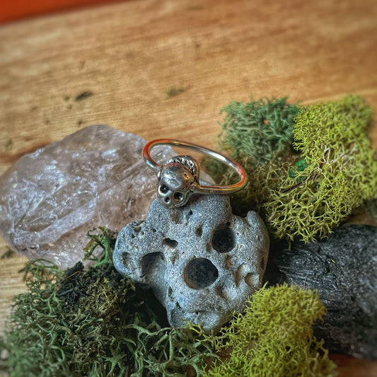 8.5 Silver Skull Ring
