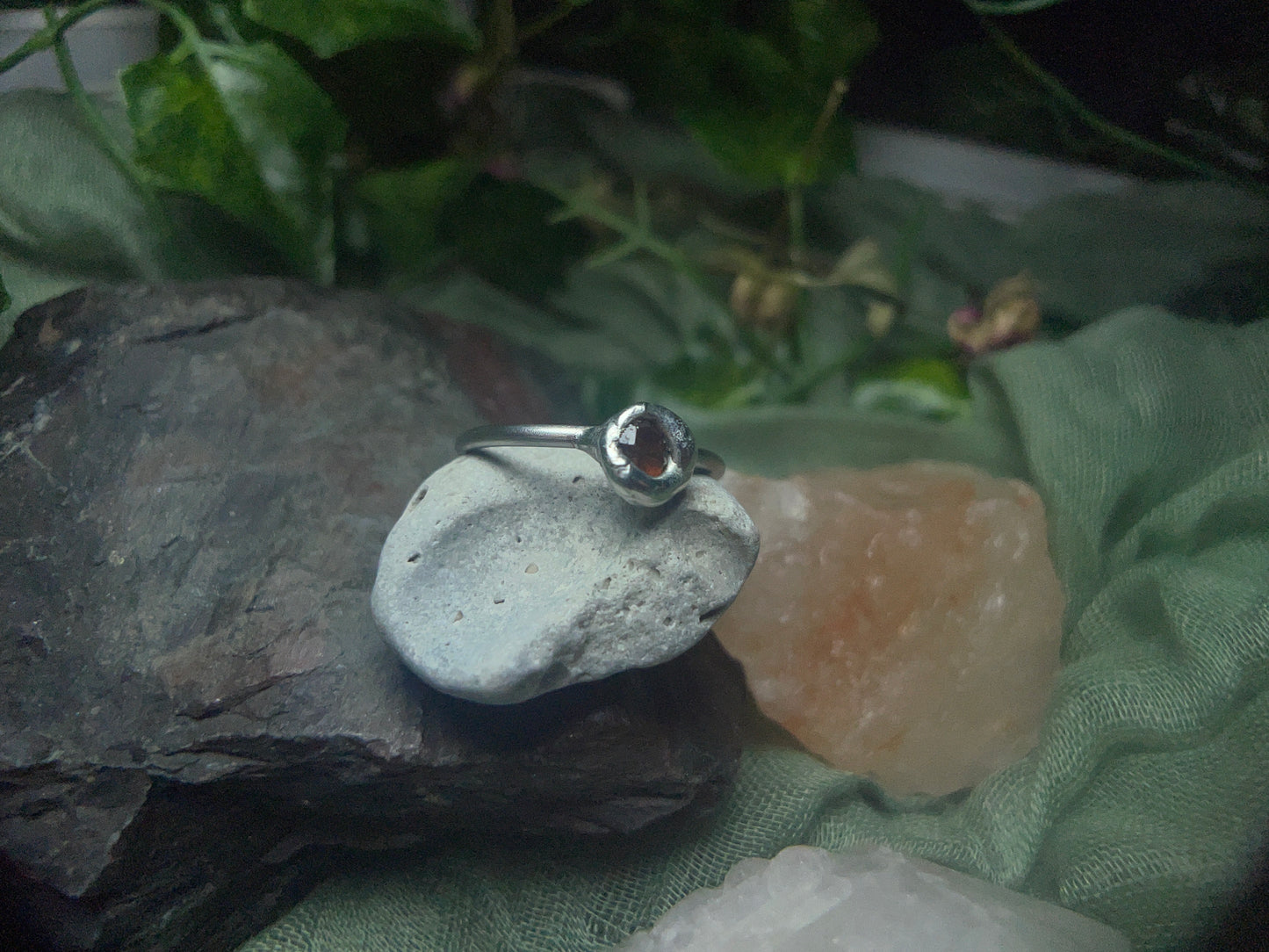 Size 9 Garnet Ring