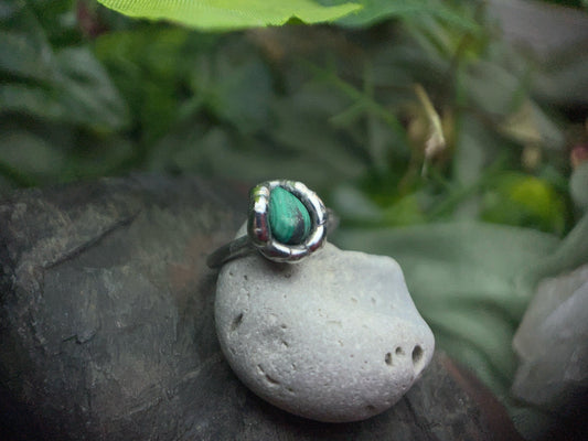 Size 3 Malachite Ring