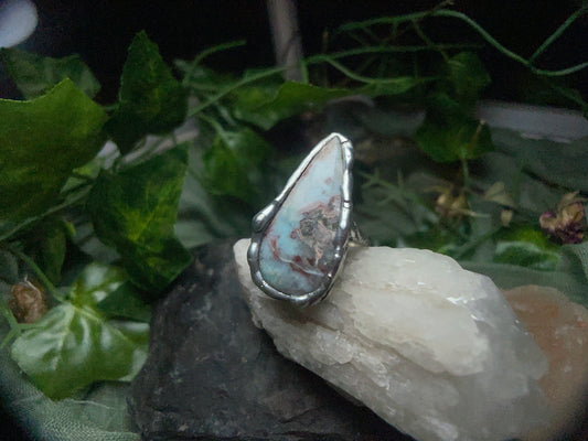Size 8.5 Larimar Ring