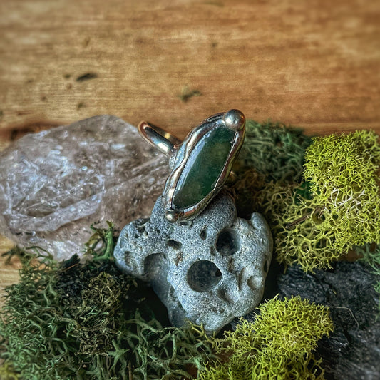 9.5 Verdite Silver Ring