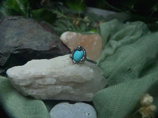 Size 7.25 Turquoise Ring