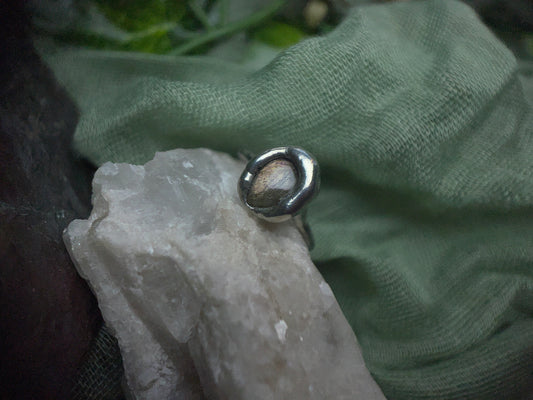 Size 4.5 Labradorite Ring