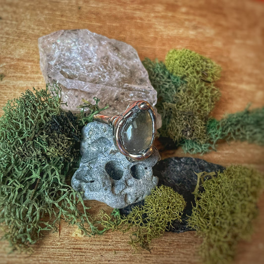 11 Mystery Stone Silver Ring